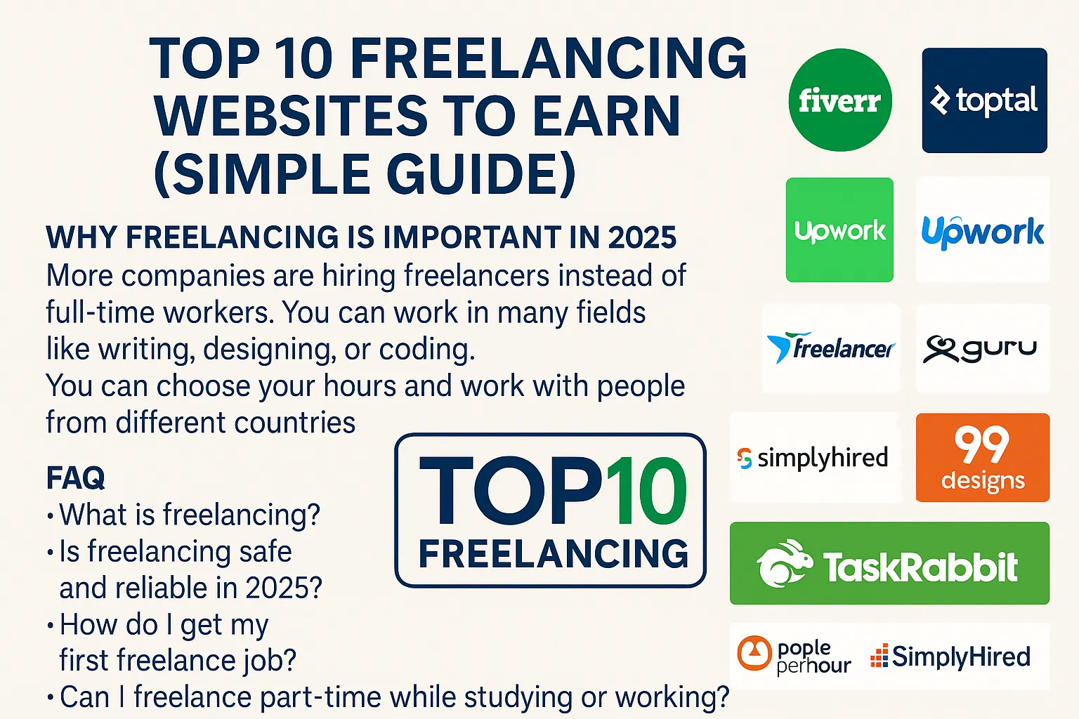 Top 10 Freelancing Website to Earn in 2025