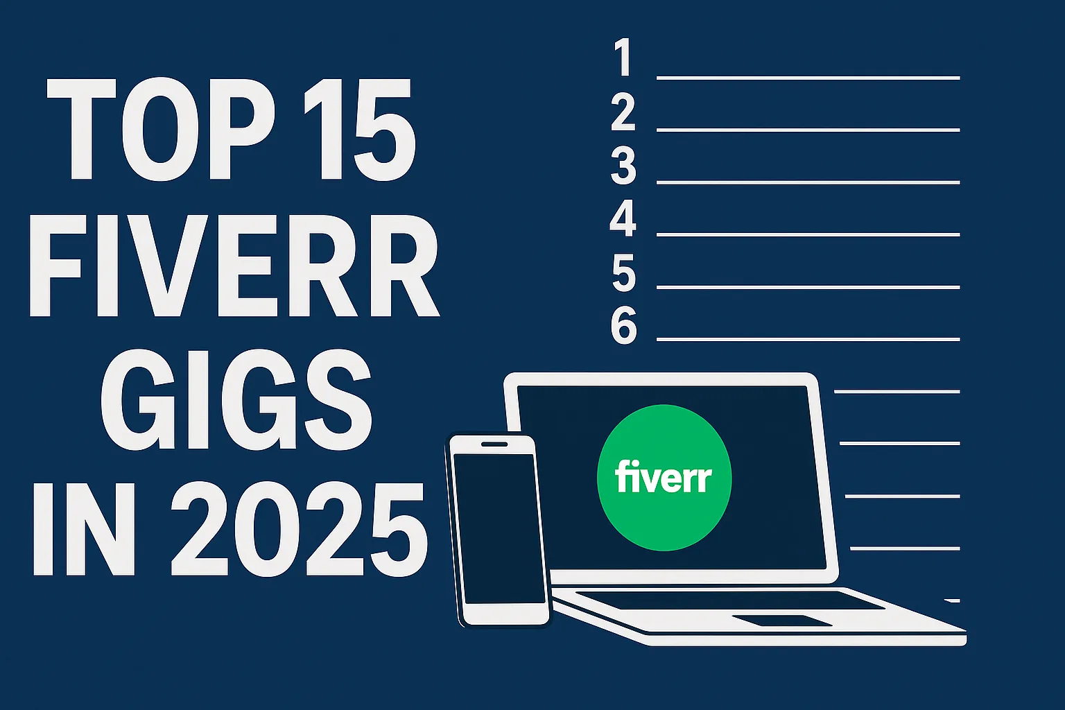 Top 15 Fiverr Gigs in 2025 With Fast Earning