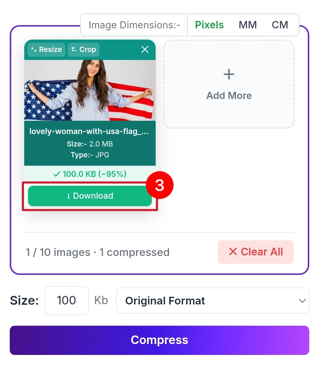 Online image compressor