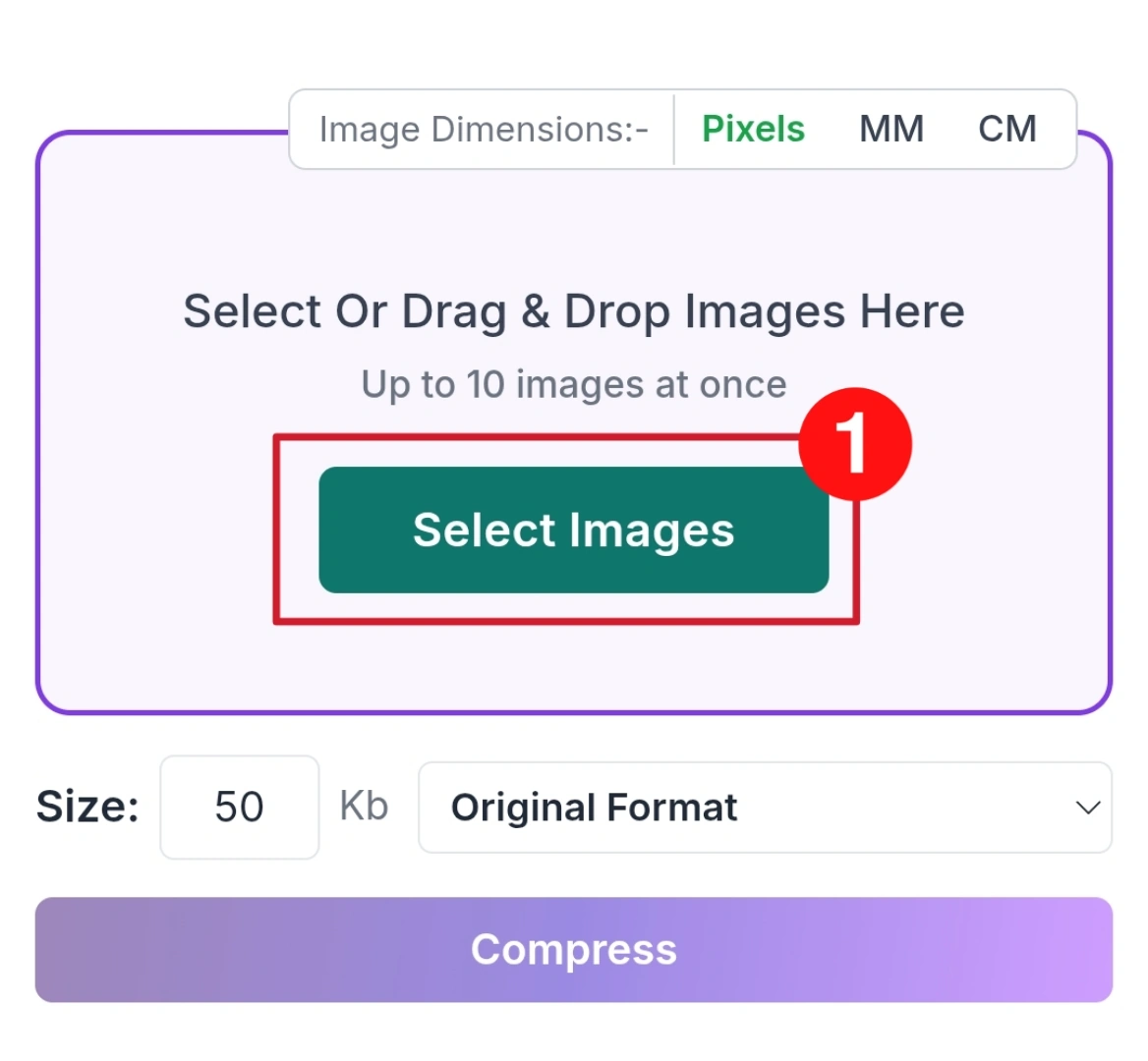 image to 50kb online free compressor