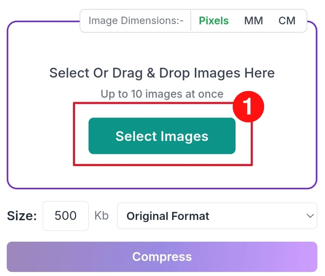 compress image to 500kb
